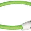 TRIXIE HALSBAND HOND FLASH LICHTHALSBAND USB TPU / NYLON GROEN