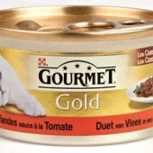 GOURMET GOLD CASSOLETTES DUET VAN VLEES IN SAUS MET TOMATEN