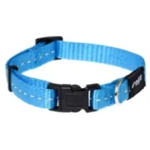 Rogz for dogs nitelife halsband turquoise