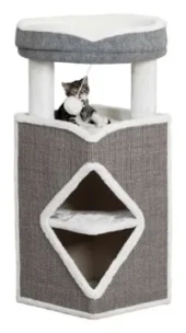 TRIXIE CAT TOWER ARMA GRIJS / WIT