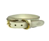 SAZZZ HALSBAND HOND PIONEER CLASSIC LEER CREME