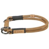 TRIXIE BE NORDIC HALSBAND HOND HALF-SLIP LEER BRUIN