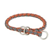 TRIXIE HALSBAND HOND CAVO HALFSLIP ROEST / GRAFIET GRIJS