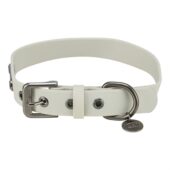 TRIXIE HALSBAND HOND CITYSTYLE PVC LICHTGRIJS