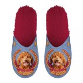 PANTOFFEL LABRADOODLE LILA / ROOD