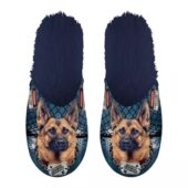 PANTOFFEL GERMAN SHEPHERD DONKERBLAUW