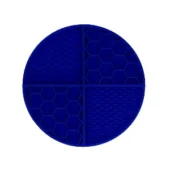 Eat Slow Live Longer Lick Mat Dimensions Circle blauw