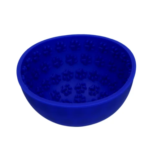 Eat Slow Live Longer Lick Mat Wobble Bowl blauw